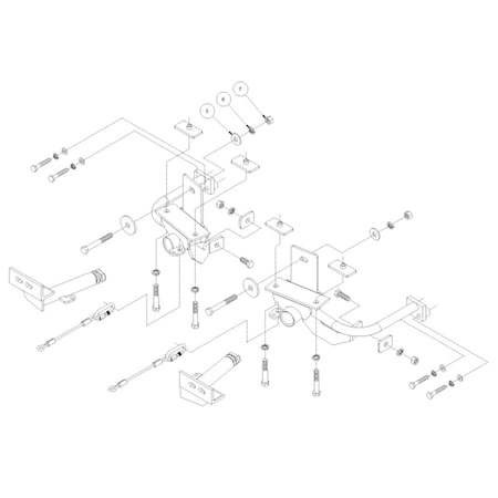 Roadmaster BASEPLATE ENCLAVE, TRAVERSE, ACADIA, OUTLOOK NO BRUSHGUARD EZ 3 523149-1